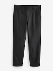 Threadbare Black Elasticated Waist Regular Fit Chino Trousers - Image 5 of 5