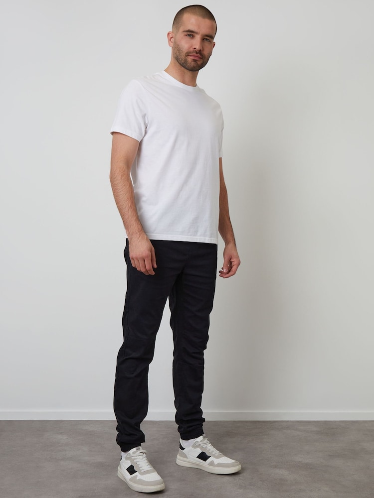 Threadbare Black Jogger Style Drawcord Trousers - Image 3 of 4