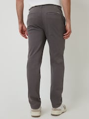 Threadbare Grey Elasticated Waist Regular Fit Chino Trousers - Image 2 of 4