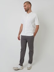 Threadbare Grey Elasticated Waist Regular Fit Chino Trousers - Image 3 of 4