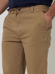 Threadbare Brown Elasticated Waist Regular Fit Chino Trousers - Image 4 of 4