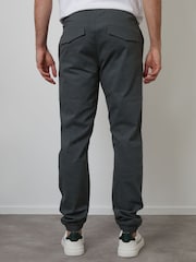 Threadbare Grey Jogger Style Drawcord Trousers - Image 2 of 4