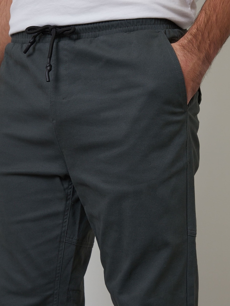 Threadbare Grey Jogger Style Drawcord Trousers - Image 4 of 4