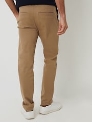 Threadbare Brown Relaxed Fit Stretch Chino Trousers - Image 2 of 4
