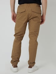 Threadbare Brown Jogger Style Drawcord Trousers - Image 2 of 4