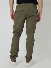 Threadbare Khaki Jogger Style Drawcord Trousers - Image 2 of 5