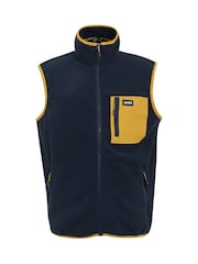 Regatta Dark Blue Mens Frankie Microfleece Body Warmer - Image 5 of 7