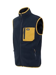 Regatta Dark Blue Mens Frankie Microfleece Body Warmer - Image 7 of 7