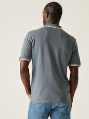 Grau - Regatta Mens Adryan Polo Shirt - Bild 2 von 7