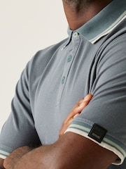 Grau - Regatta Mens Adryan Polo Shirt - Bild 4 von 7