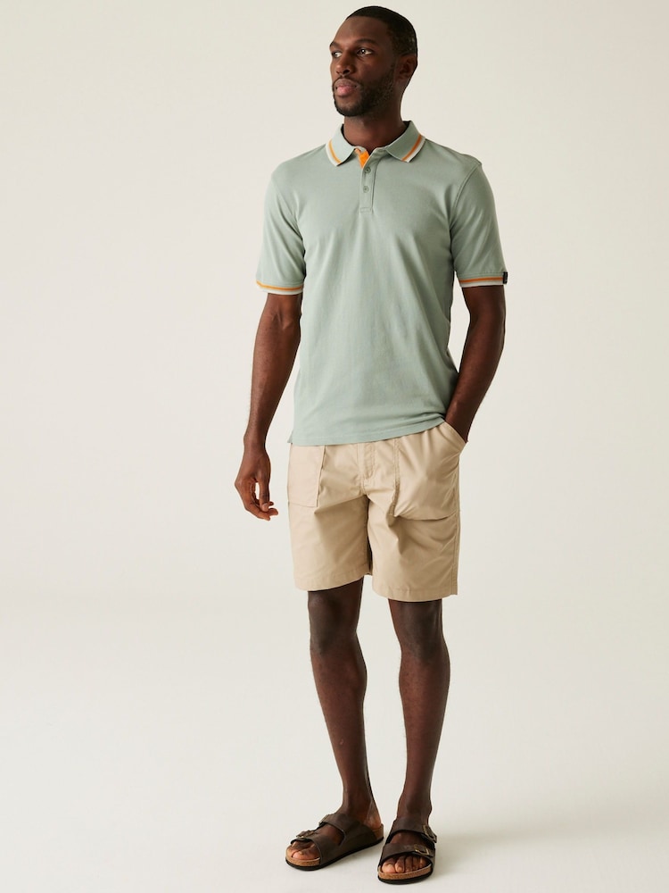 Regatta Green Mens Adryan Polo Shirt - Image 3 of 7