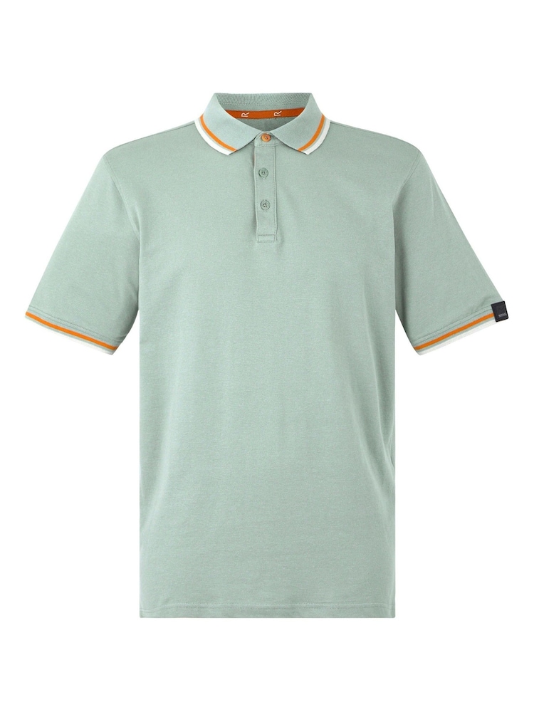 Regatta Green Mens Adryan Polo Shirt - Image 5 of 7