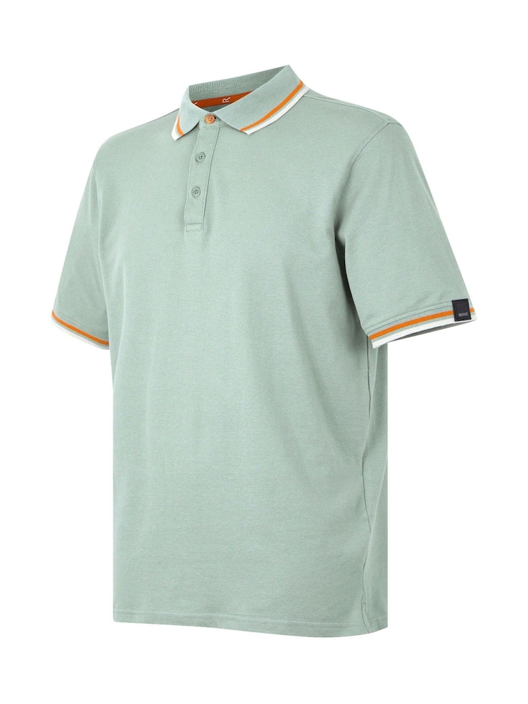 Regatta Green Mens Adryan Polo Shirt - Image 7 of 7