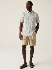 Regatta Grey Mens Loran Lightweight Shirt - Image 3 of 7