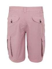 Regatta Pink Mens Shorebay Vintage Look Cargo II 100% Cotton Shorts - Image 6 of 7
