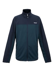 Azul - Regatta Mens Altoton Full Zip Midlayer V-Neck Fleece - Imagen 5 de 7