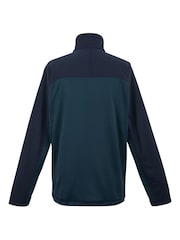 Azul - Regatta Mens Altoton Full Zip Midlayer V-Neck Fleece - Imagen 6 de 7