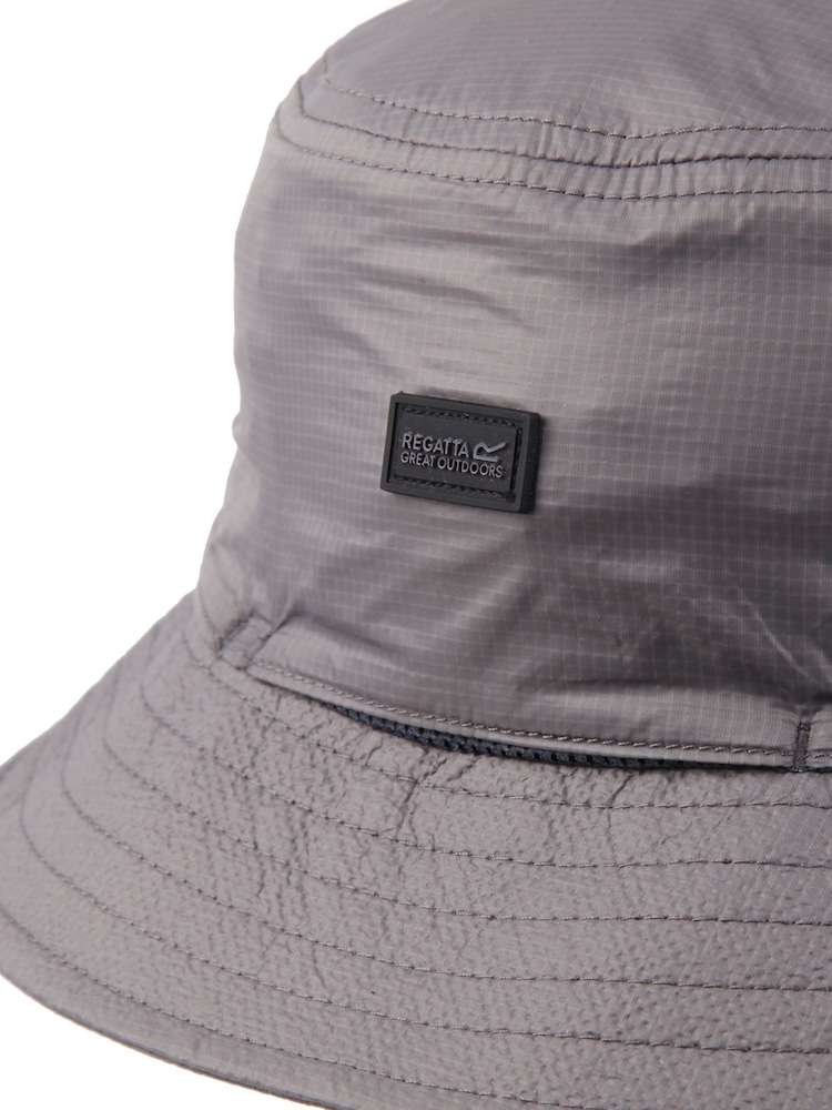 Regatta Grey Unisex Utility Bucket Hat - Image 6 of 6
