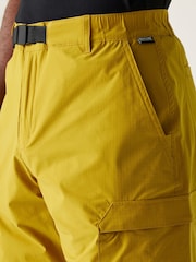 Regatta Yellow Mens Mallen Multi Pocket Shorts - Image 4 of 7