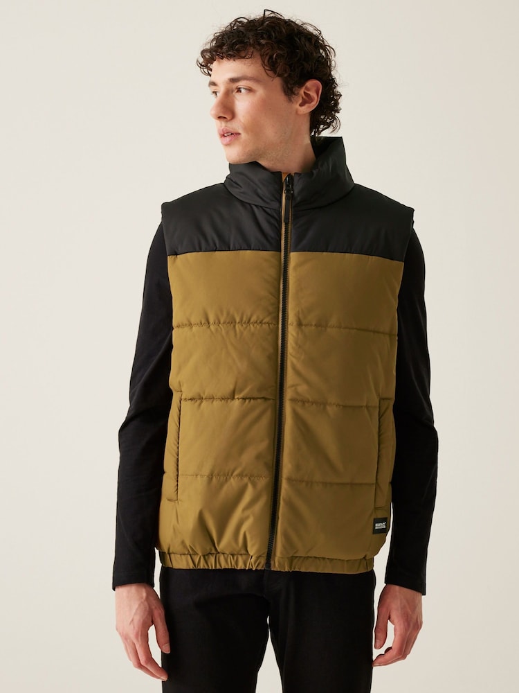 Regatta Yellow Mens Hawfinch II Padded Body Warmer - Image 1 of 6