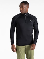 Dare 2b Mens Fuse Up II Lightweight Core Stretch Midlayer Black Fleece - Image 1 of 6