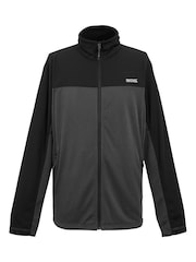 Gris - Regatta Mens Altoton Full Zip Midlayer V-Neck Fleece - Imagen 5 de 7