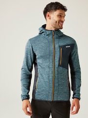 Regatta Blue Chrome Mens Alven Full-Zip Fleece - Image 1 of 8