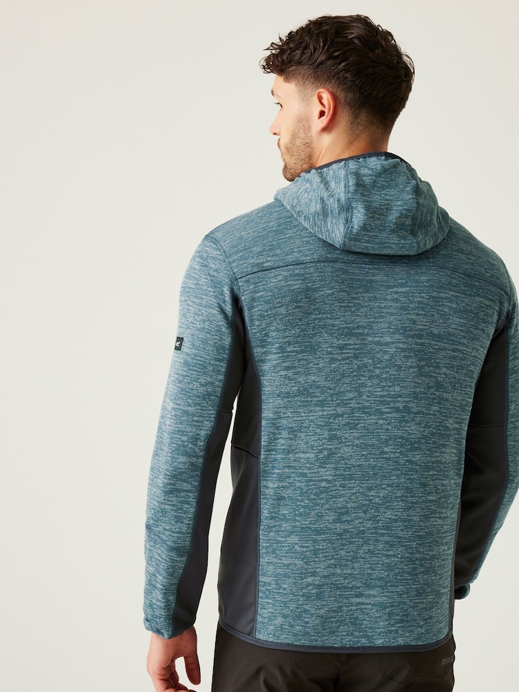 Regatta Blue Chrome Mens Alven Full-Zip Fleece - Image 2 of 8
