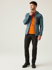Regatta Blue Chrome Mens Alven Full-Zip Fleece - Image 3 of 8