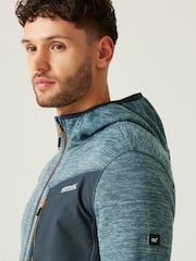 Regatta Blue Chrome Mens Alven Full-Zip Fleece - Image 4 of 8