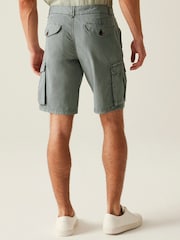 Regatta Grey Mens Shorebay Vintage Look 100% Cotton Cargo II Shorts - Image 2 of 7