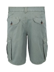 Regatta Grey Mens Shorebay Vintage Look 100% Cotton Cargo II Shorts - Image 6 of 7