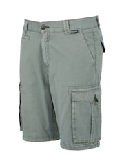 Regatta Grey Mens Shorebay Vintage Look 100% Cotton Cargo II Shorts - Image 7 of 7