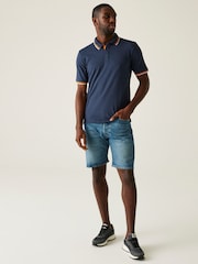 Regatta Blue Mens Adryan Polo Shirt - Image 3 of 7