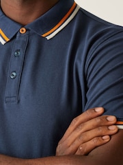 Regatta Blue Mens Adryan Polo Shirt - Image 4 of 7