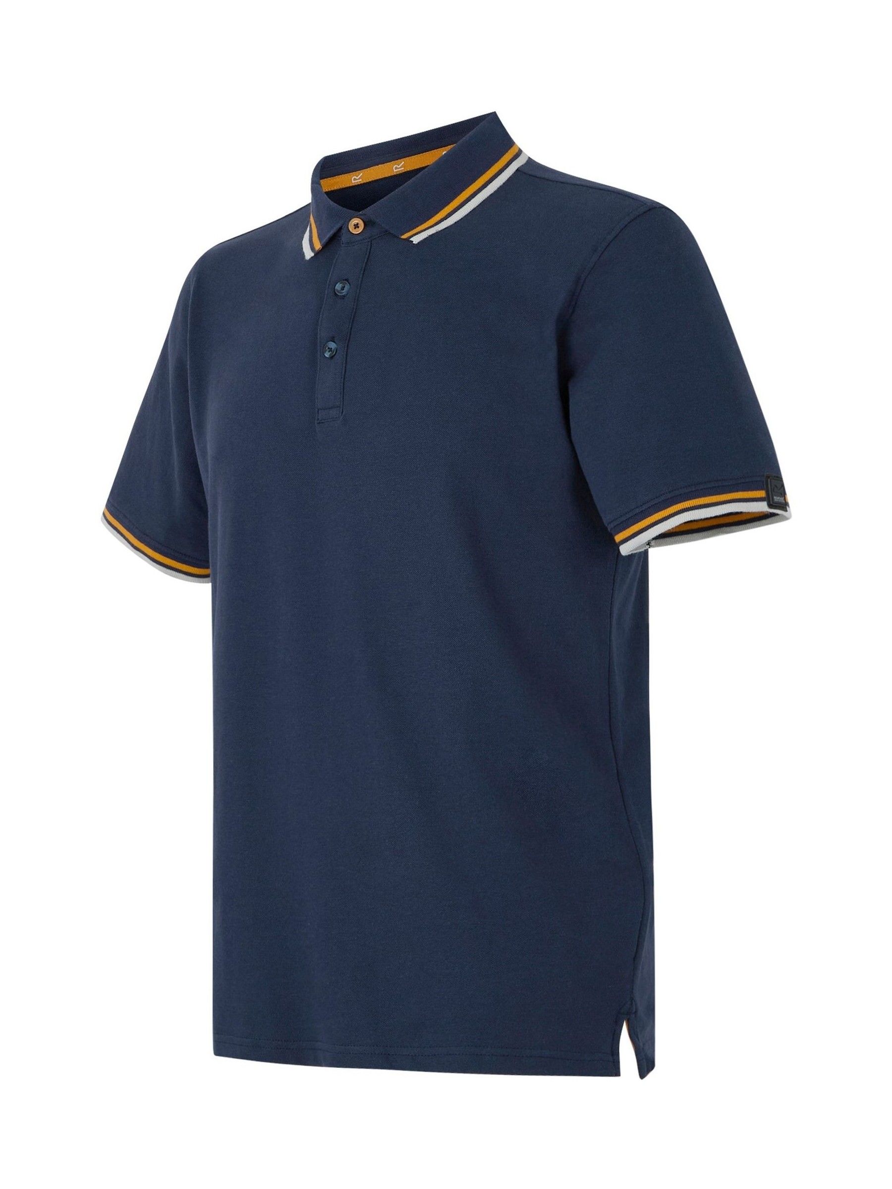 Regatta Blue Mens Adryan Polo Shirt - Image 7 of 7