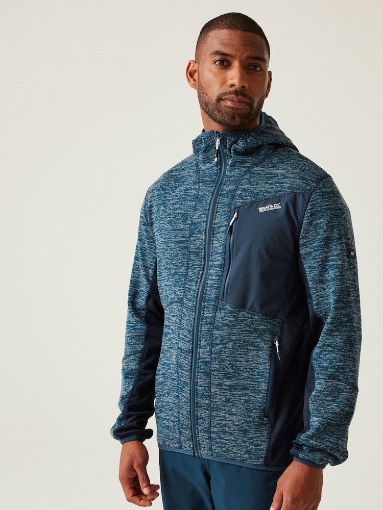 Regatta Blue Mens Alven Full-Zip Fleece - Image 1 of 8