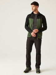 Verde - Regatta Mens Altoton Full Zip Midlayer V-Neck Fleece - Imagen 3 de 7