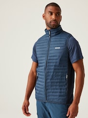 Regatta Blue Mens Anderson Hybrid Body Warmer - Image 1 of 7