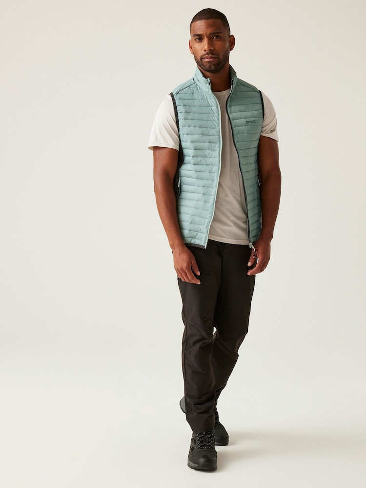 Regatta Green Mens Anderson Hybrid Body Warmer - Image 3 of 7