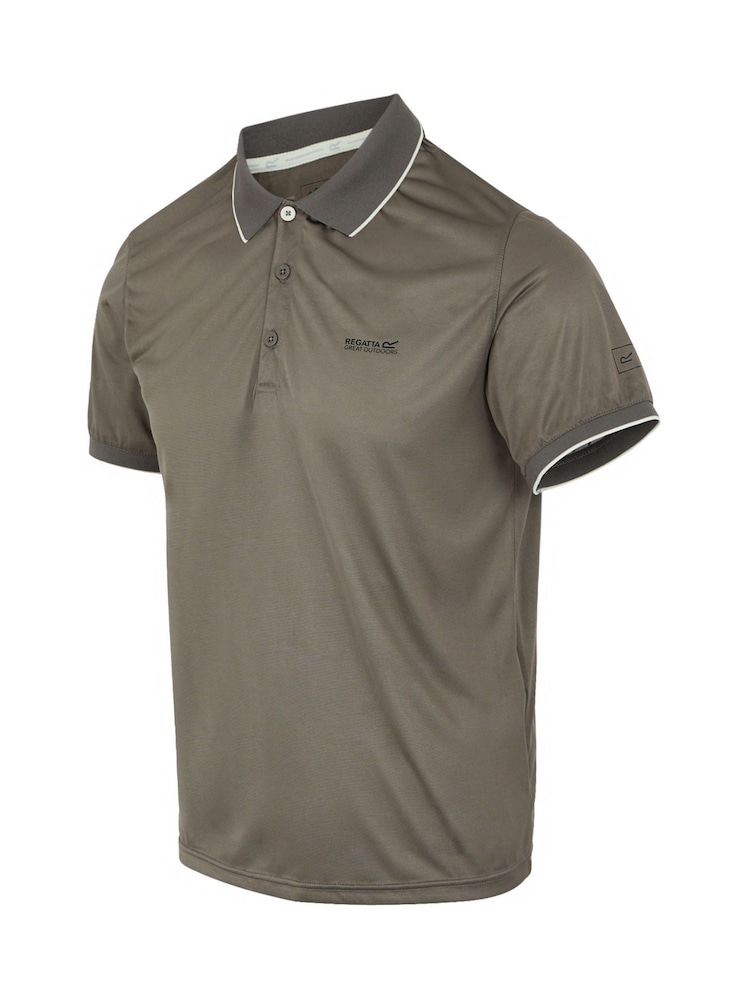 Светло-серый - Regatta Mens Remex II Jersey Polo Shirt - Image 7 of 7