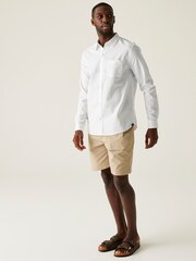 Regatta White Mens Loran Long Sleeve Shirt - Image 3 of 7