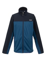 Azul de Chrome - Regatta Mens Altoton Full Zip Midlayer V-Neck Fleece - Imagen 5 de 7