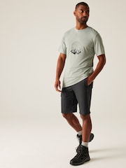 Regatta Grey Mens Highton Long Walking II Shorts - Image 3 of 7