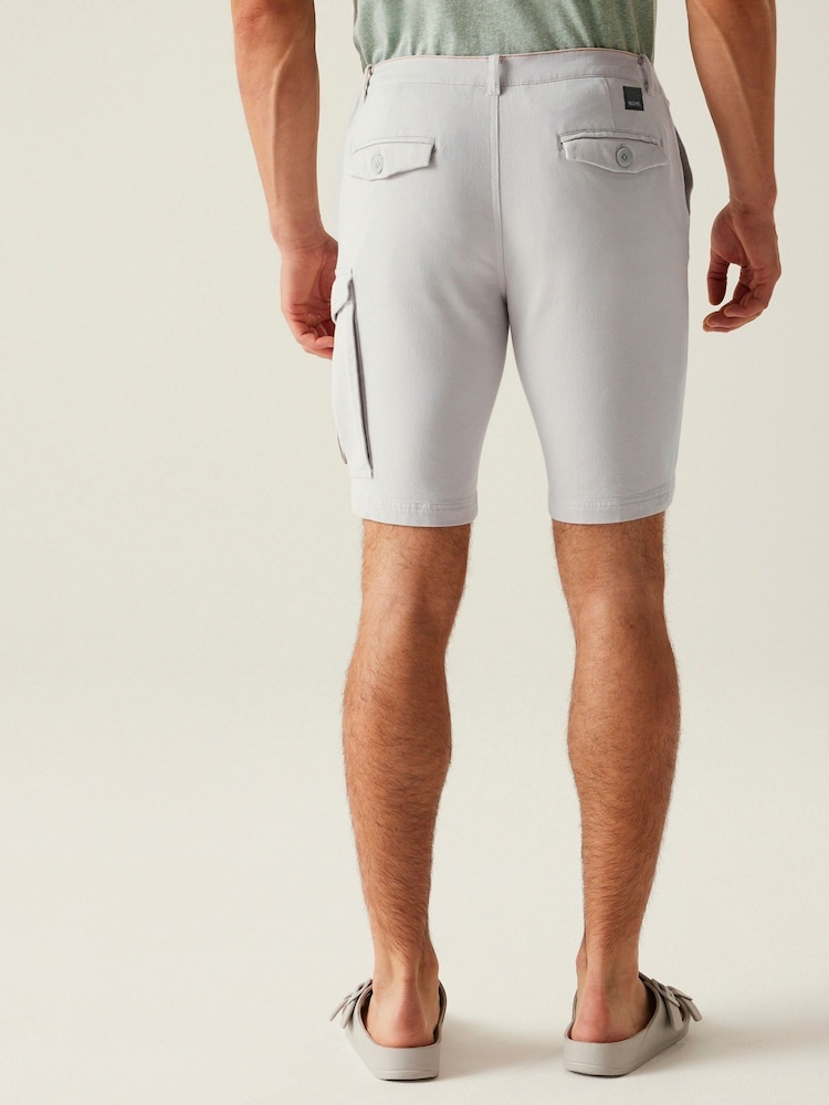 Regatta Grey Mens Bendrick Casual Cargo Shorts - Image 2 of 7