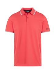 أحمر - Regatta Mens Tadeo II 100% Cotton Polo Shirt - صورة 5 من 7