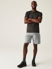 Regatta Grey Mens Mallen Multi Pocket Shorts - Image 3 of 7
