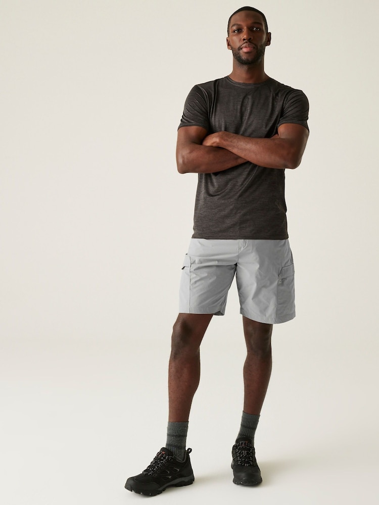 Regatta Grey Mens Mallen Multi Pocket Shorts - Image 3 of 7