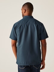 Regatta Blue Mens Mindano IX Short Sleeve Shirt - Image 2 of 7