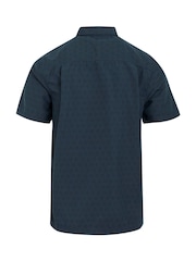 Regatta Blue Mens Mindano IX Short Sleeve Shirt - Image 6 of 7